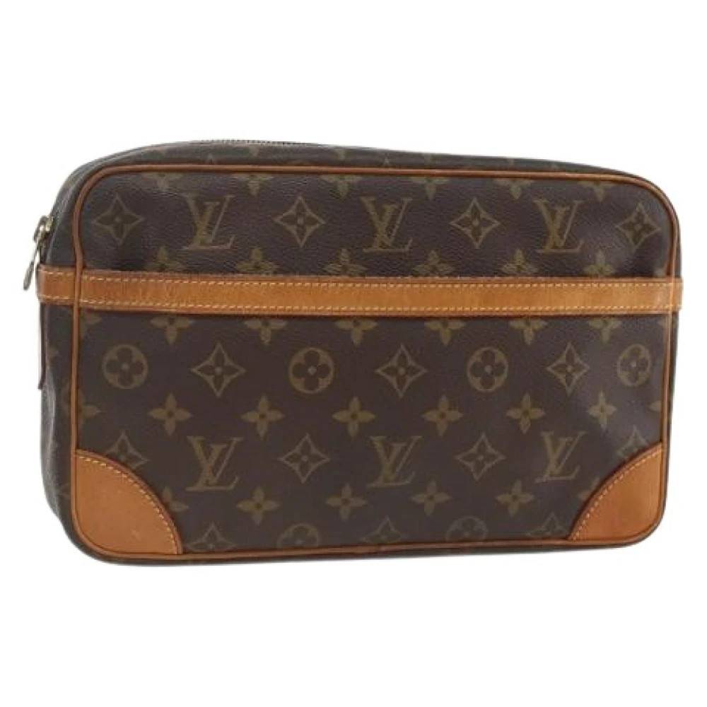 Louis Vuitton Vintage Pre-owned Compiegne 28 Clutch Taske - Vintage - Dame - Brun - ONE SIZE - Læder