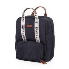 Childhome Rucksack Wickeltasche Wickelrucksack Family Club Signatur schwarz