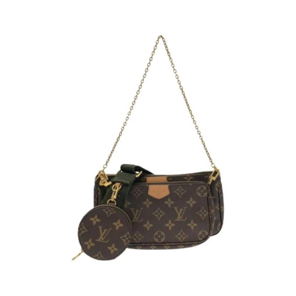 Louis Vuitton Vintage Pre-owned Pochette Pouch Skuldertaske - Vintage - Dame - Brun - ONE SIZE - Uld