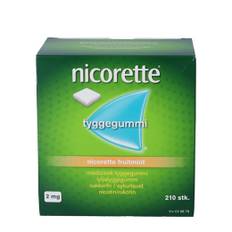 Nicorette fruitmint 2 mg 210 stk. (blister) medicinsk tyggegummi