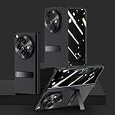 Hülle Fodral för OnePlus Open mobiltelefonfodral glasfolie anti-peeping, OnePlus Open Armor Case, stativ magnetiska ringar, stötfångare för OnePlus Open(6)