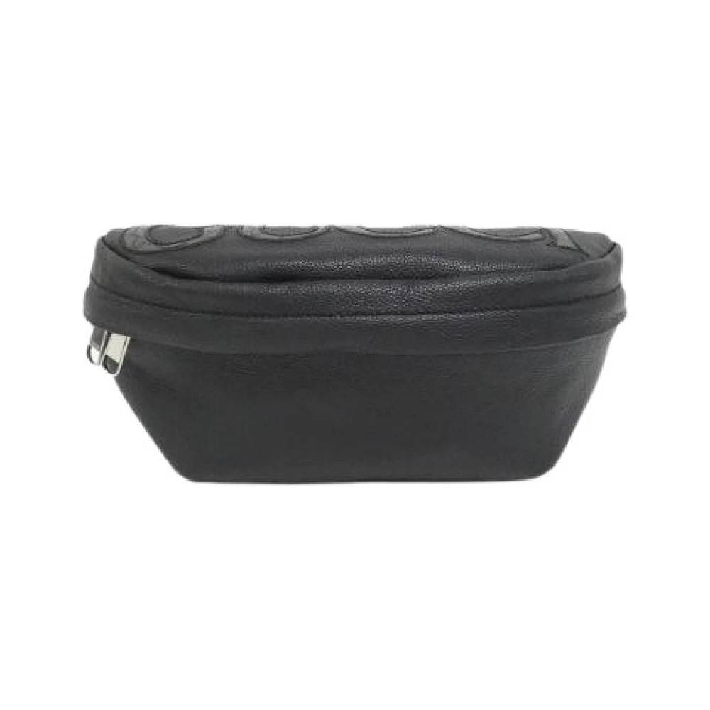Gucci Vintage Pre-owned GG Supreme Læder Bumbag - Vintage - Dame - Sort - ONE SIZE - Læder