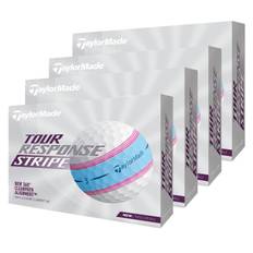 TaylorMade Tour Response Stripe Golf Balls 4 For 3 Promo - Blue