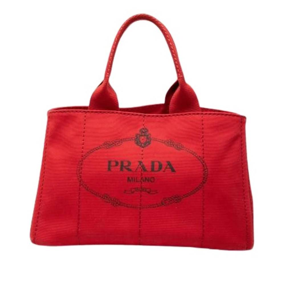 Prada Vintage Pre-owned Vintage Satchel - Vintage - Dame - Rød - ONE SIZE -