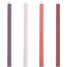 Hay Square Candlereds and Bordeaux, Set of 4 Reds And Bordeaux - Stearinlys hos Magasin