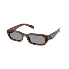Prada Kvinde PR B06S 20D50Q Solbriller Acetat Havana Grå Firkantet Normal