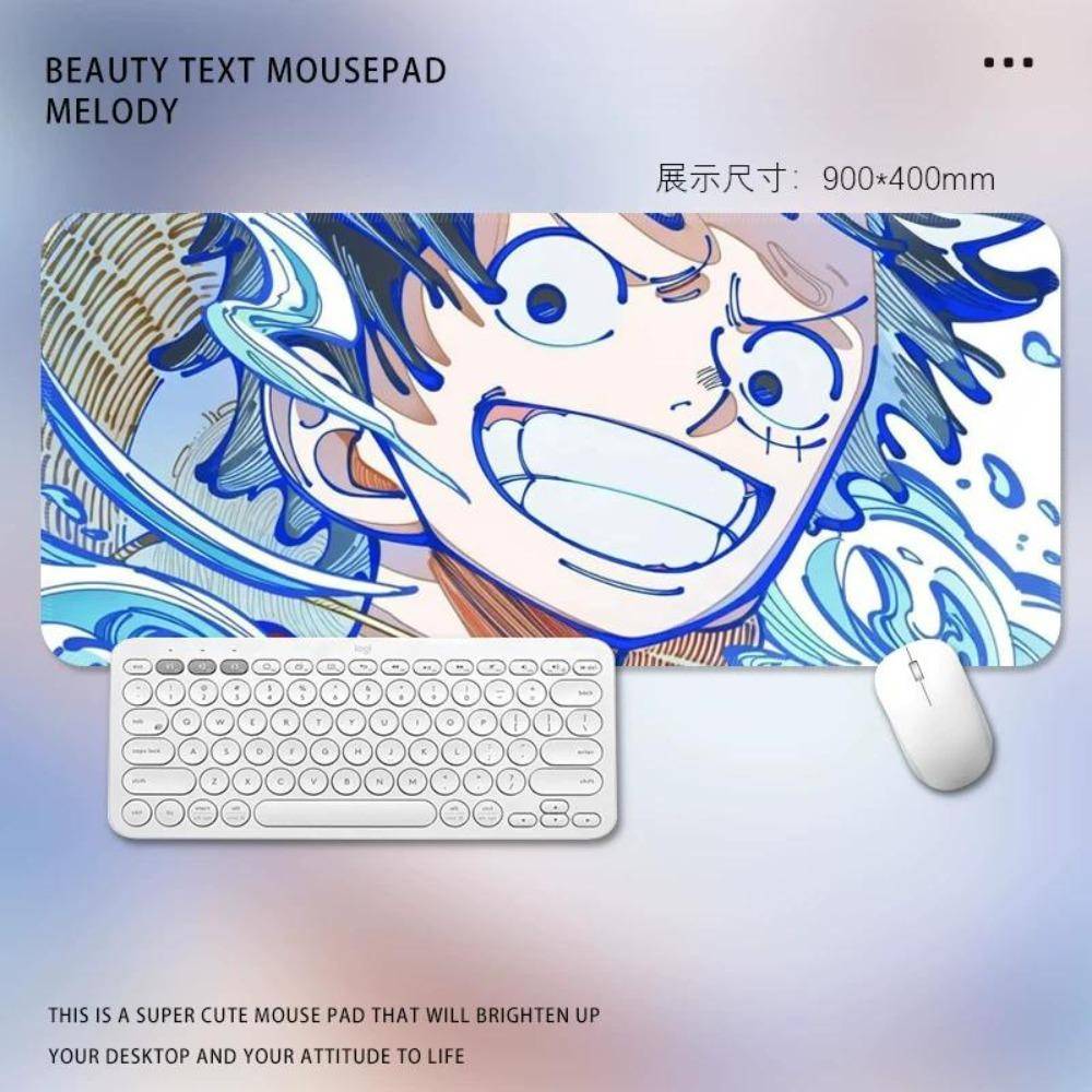 Tvådimensionell Animation ONE PIECE Läder Musmatta Överdimensionerad Datorbordsmatta Monkey D. Luffy Roronoa Zoro E-sport Spel Tangentbord Halkfri Mat