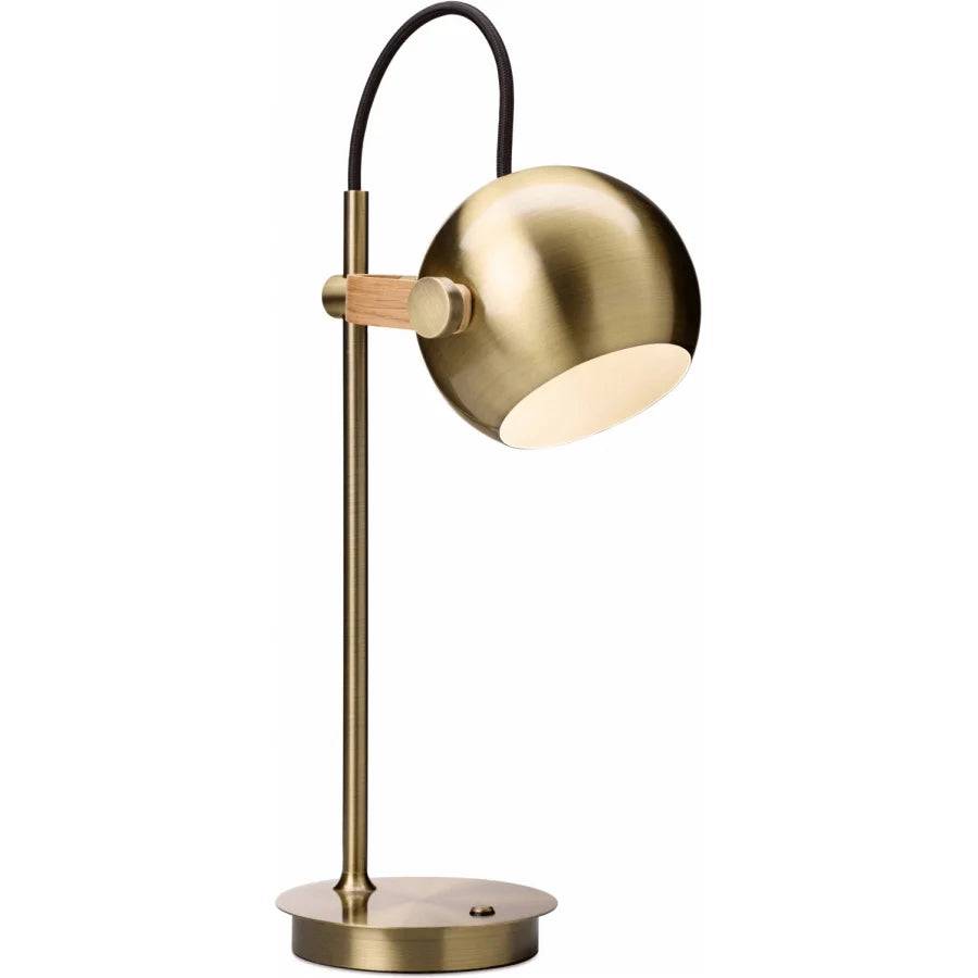 DC portable bordlampe fra Halo Design - antik brass