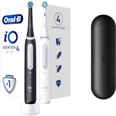 Oral-B iO Series 4 Duo Eltandborste - Svart/Vit