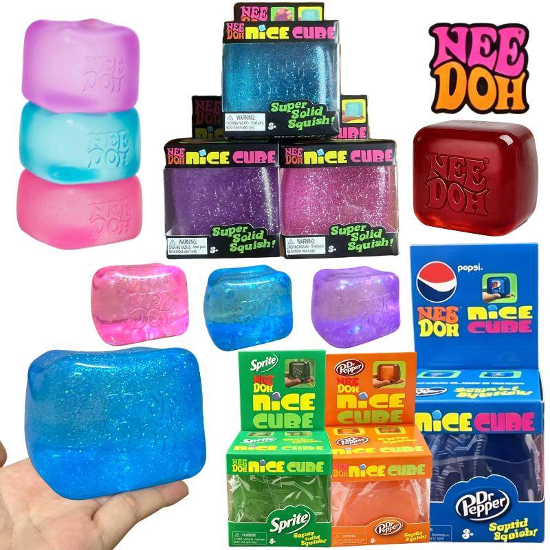 Needoh Nice Cube Blind Box Sensorisk Stresslindrare Fidgetverktyg Ångest Fokus Skrivbordskub Leksak för Vuxna Barn