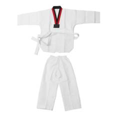 Børne Hvid Taekwondo Uniform TKD Dragter Tøj WTF Karate Judo Taekwondo Dobok Tøj