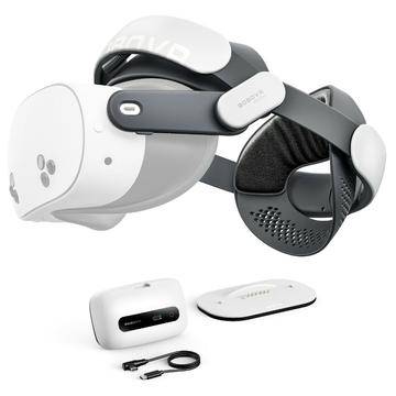 BoboVR M3 Pro+ batteripack med huvudrem för Meta Quest 3/3S - 6500mAh