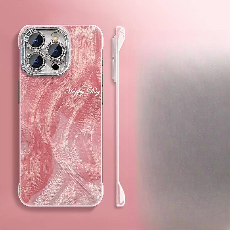 Smudge English Bracket Suitable for Apple 15 Promax Mobile Phone Case Huawei 16 Feather Yarn Frameless Xiaomi 15 Anti-fall Redmi K40/K40 Pro