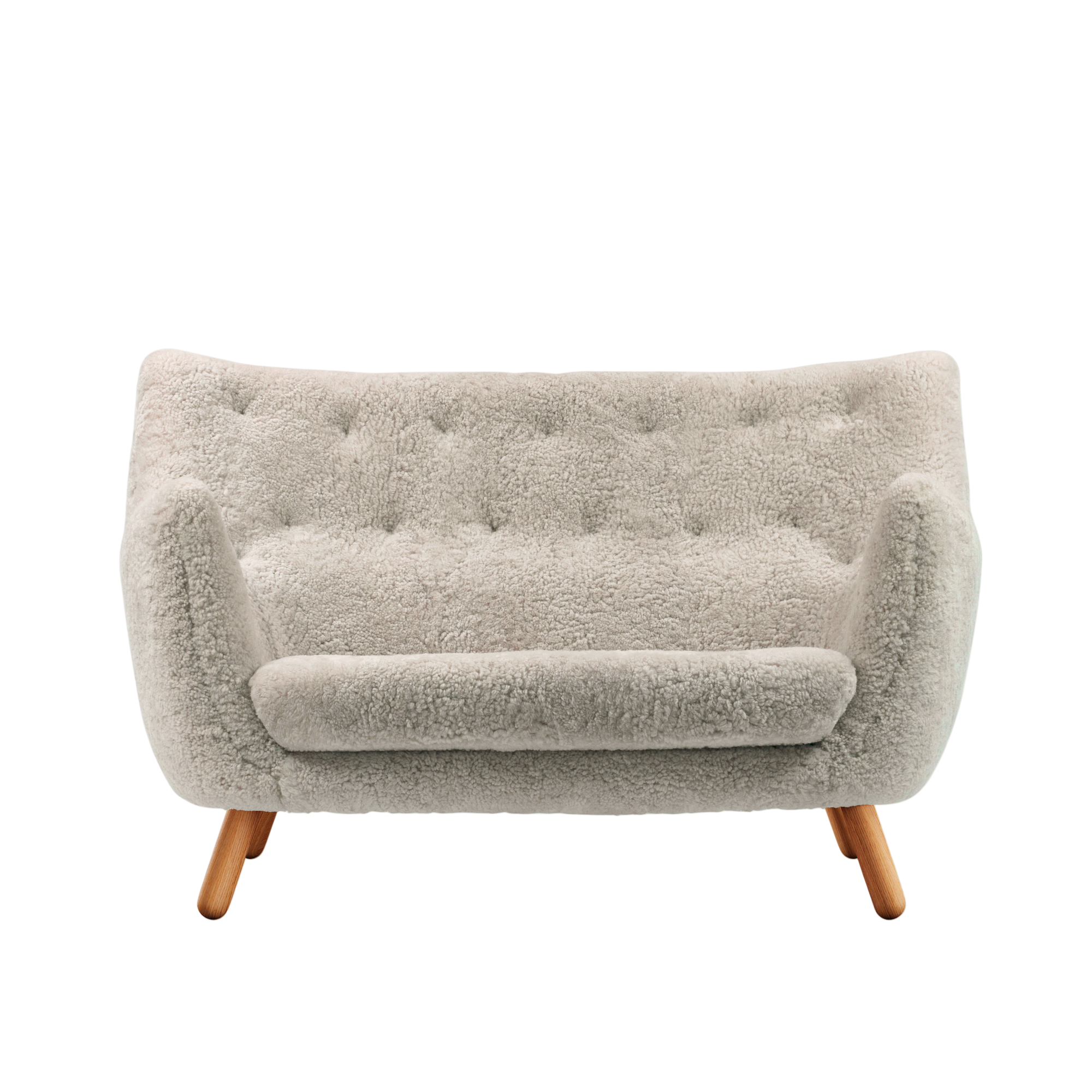 Poet sofa, eg olie af Finn Juhl Sheepskin - Moonlight - Jacobsen Plus