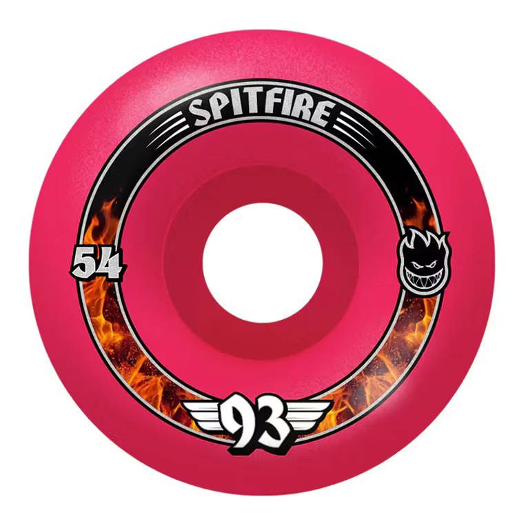 Spitfire Wheels Radials Formula Four Soft Sliders 54mm 93 duro Pink