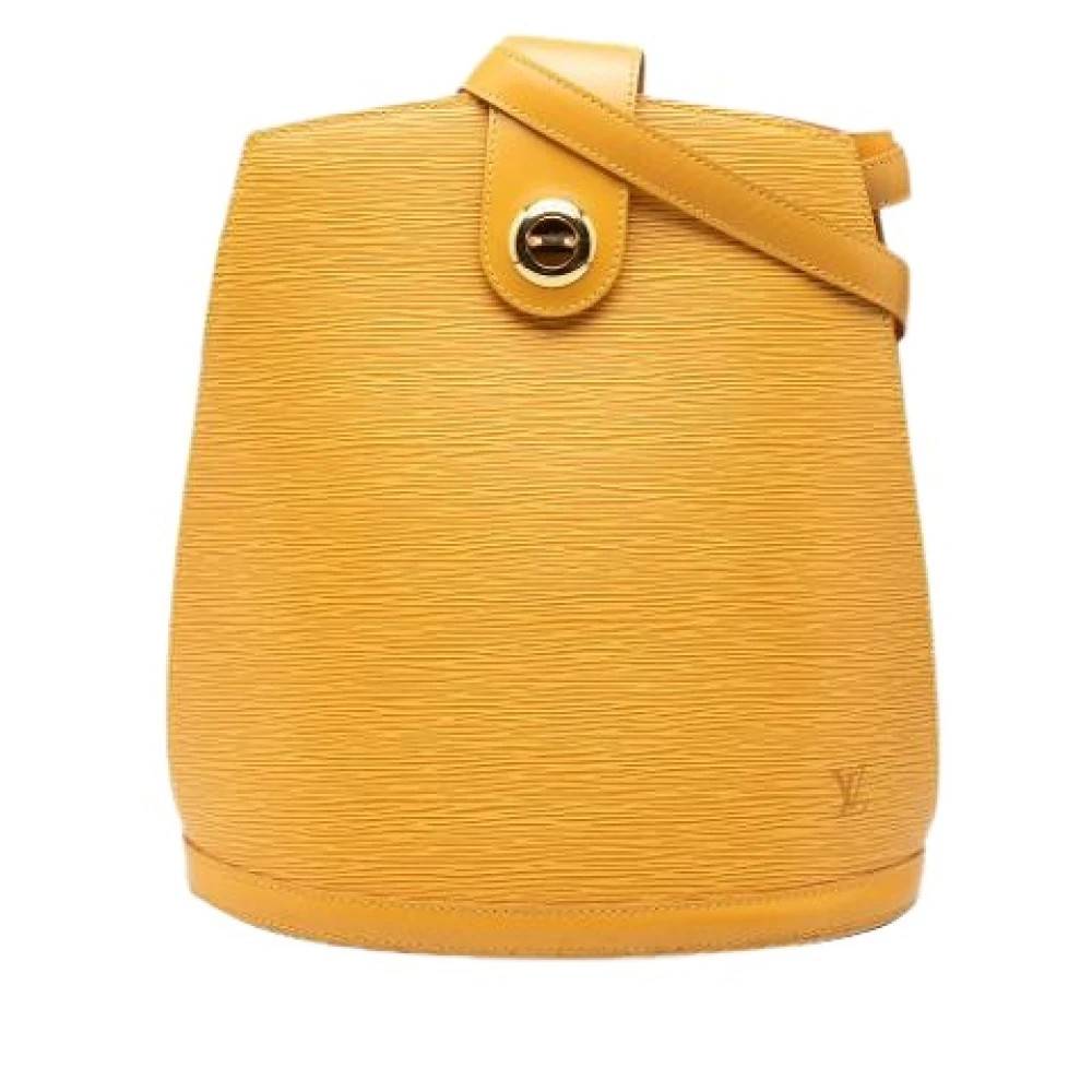 Louis Vuitton Vintage Pre-owned Cluny Bucket Bag - Vintage - Dame - Gul - ONE SIZE - Uld