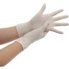 Handskar 100 st vit blå engångs latex nitril handskar latex för hushållsrengöring produkter industritvätt, handskar s,m,l
