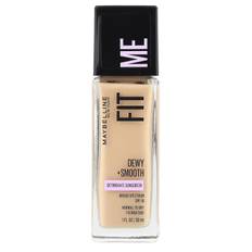 Fit Me, Dewy + Smooth Foundation, 120 Classic Ivory, 1 Fl Oz (30 Ml)