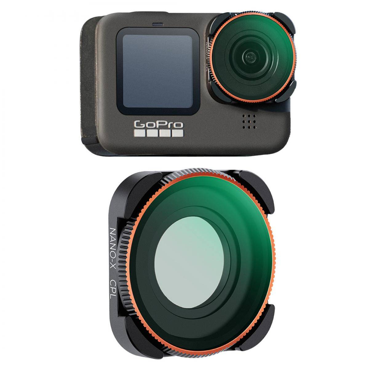 KENTFAITH GOPRO Hero 9/10/11/12/13 Action Camera CPL Circular Polarizer Filter, High-Definition Lens, Anti-reflection Green Film, Waterproof and Scratch-Resistant