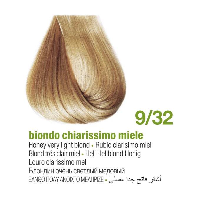 Keratin Color Zero Ammonia hårfärg honey blond 100 ml - 10/32 Ljus honungsblond