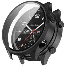 OnePlus Watch 2R cover med Skærmbeskytter for smartur - Sort