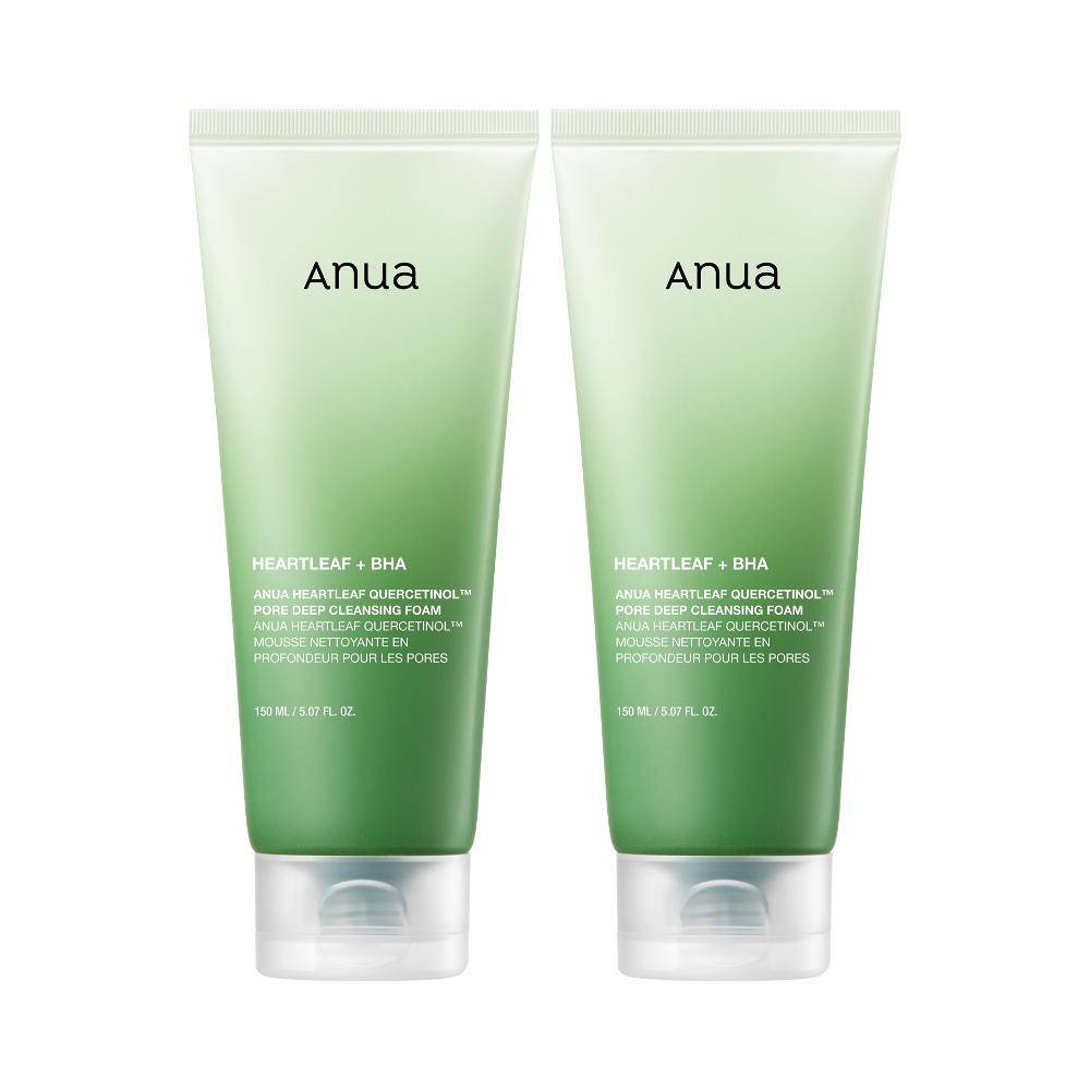 ANUA Heartleaf Pore Control Cleansing Foam Double Set (150 ml × 2)
