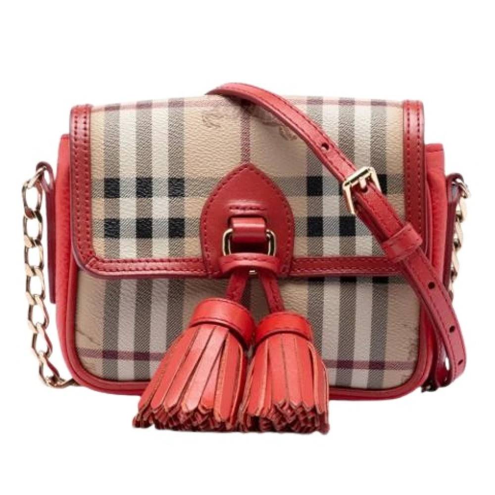 Burberry Vintage Pre-owned Canvas Skuldertaske - Vintage - Dame - Flerfarvet - ONE SIZE - Uld