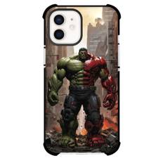 Marvel Hulk Phone Case For iPhone And Samsung Galaxy Devices - Hulk X Hulkbuster In The City Illustration