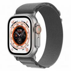 Apple Watch Ultra nylon Loop rem 44/45/46/49mm - Grå/Grå