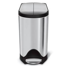 Simplehuman Butterfly affaldsspand, 10 liter, pedal, børstet stål