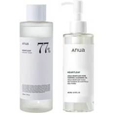 Anua Heartleaf 77% Soothing Toner &amp; Heartleaf Pore Control Cleansing Oil 200 ml + 250 ml