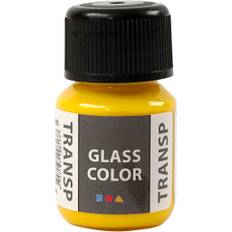 Porcelænsmaling | Glasmaling Glass Color Transparent, citron gul, 35ml