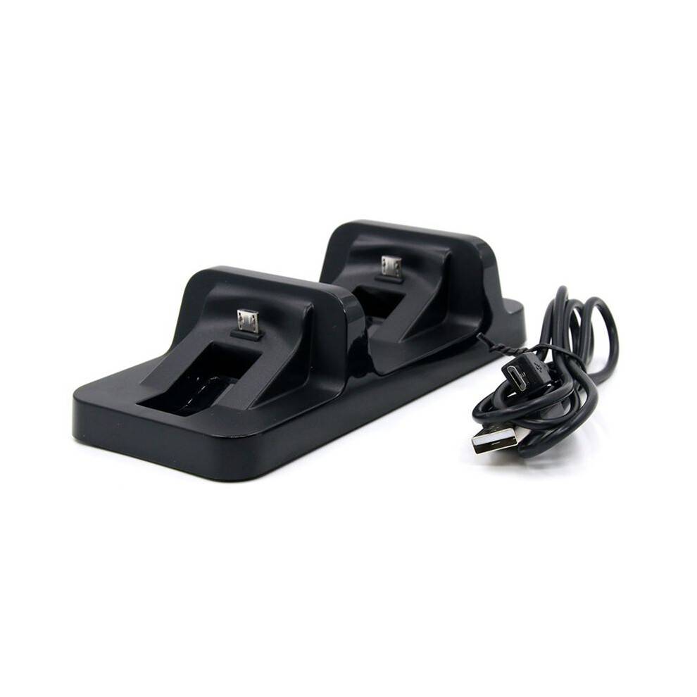 USB Dual Charge Dock for PS4 Controller Game Gamepad Charging Dock Station Stand for 4 PS4