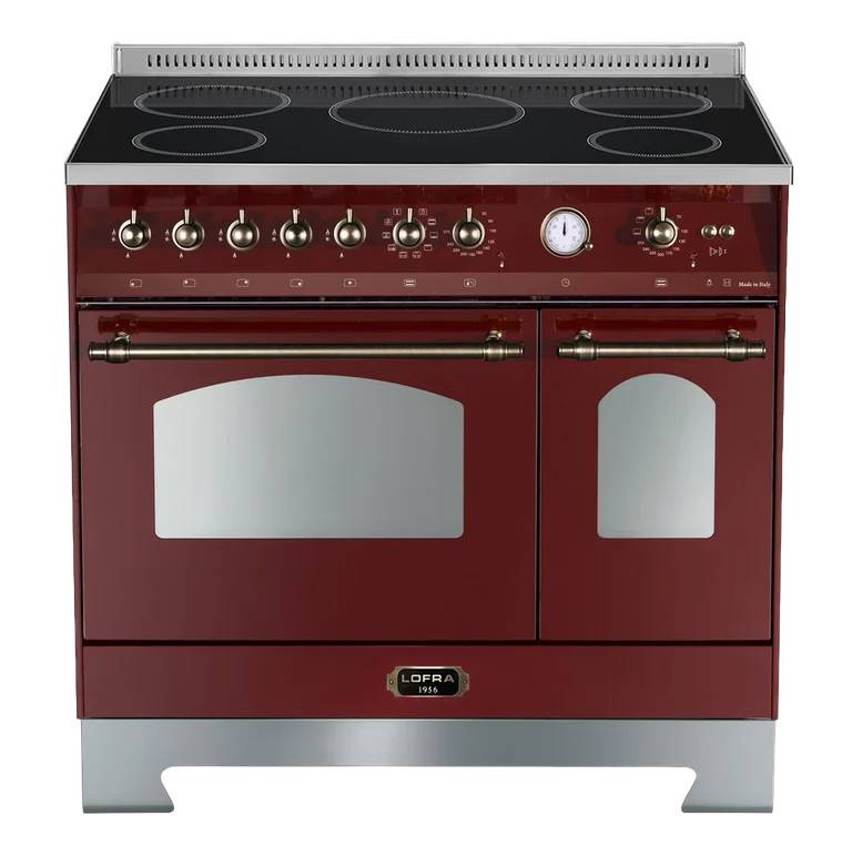 Dolce Vita - Induktionkomfur 90 cm (2 ovne) - Bordeaux/Bronze - Lofra.