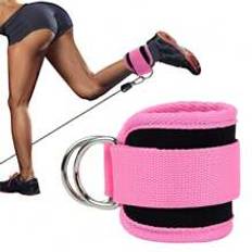 Ankle Straps Ankle Resistance Bands Ankle Strap For Cable Machine, Gym Ankle Cuff For Kickbacks, Leg Extensions, Glute Workouts, Booty Hip Abductors Exercise For Women And Men(Pink 1 Pack)