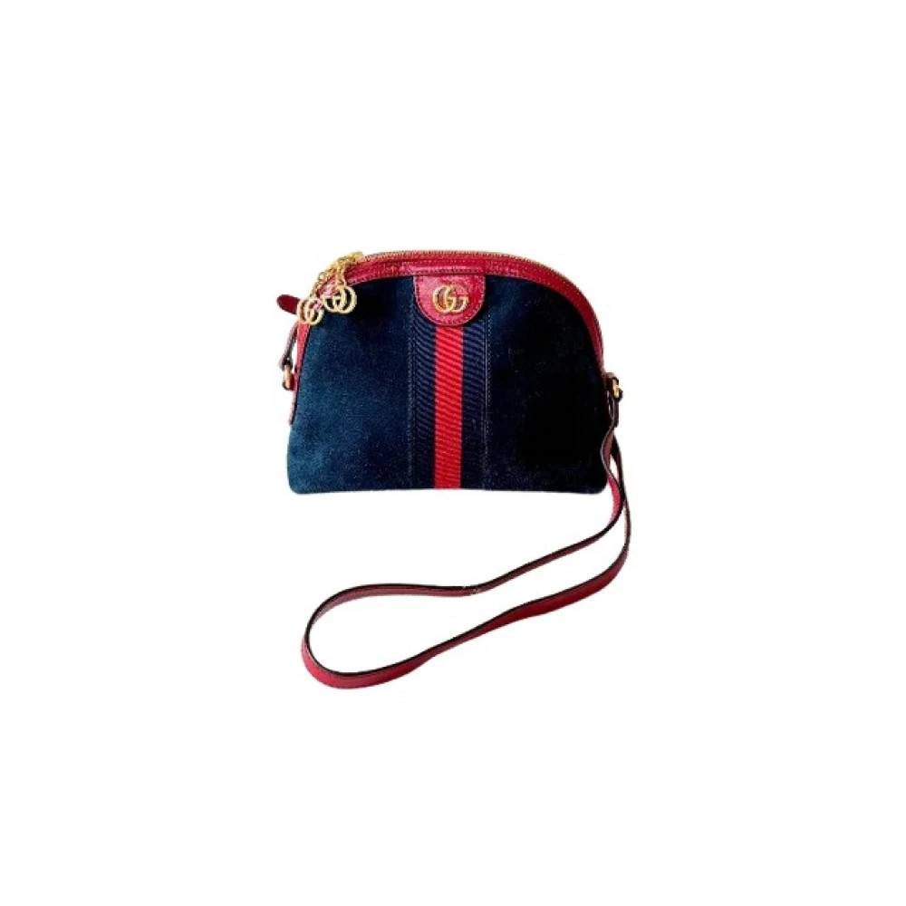 Gucci Vintage Pre-owned Ophidia Cross Body Bag - Vintage - Dame - Blå - ONE SIZE - Uld
