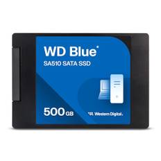 WD Blue SA510 SATA SSD 500 GB 2,5 Zoll (Lesen bis 560 MB/s, Schreiben bis 510 MB/s, Upgrade für PC/Laptop, dreimonatiges Probeabo von Dropbox Professional, Western Digital SSD Dashboard)