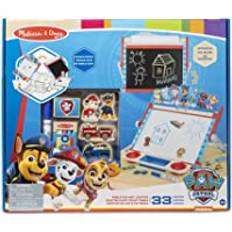 Melissa & Doug PAW Patrol trä dubbelsidig bordsskiva konst center staffli