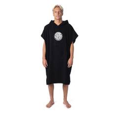 Rip Curl Icons Hooded Towel Poncho - Black