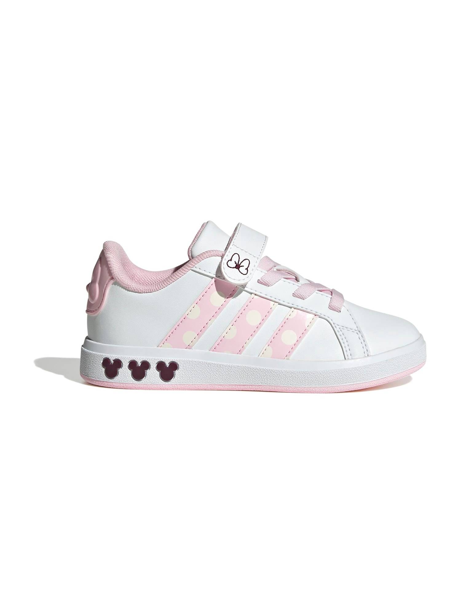 ADIDAS SPORTSWEAR Sportsko 'Disney Minnie Mouse Grand Court' beige / aubergine / rosa / vit
