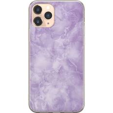 Apple iPhone 11 Pro Transparent Mobilskal Lila marmor