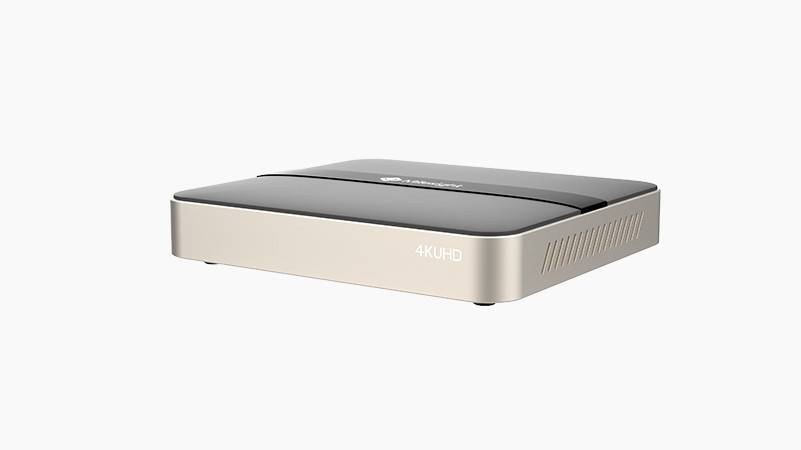 Milesight Compact NVR, 8 kanals, 4 x PoE - 4TB WD Purple Harddisk