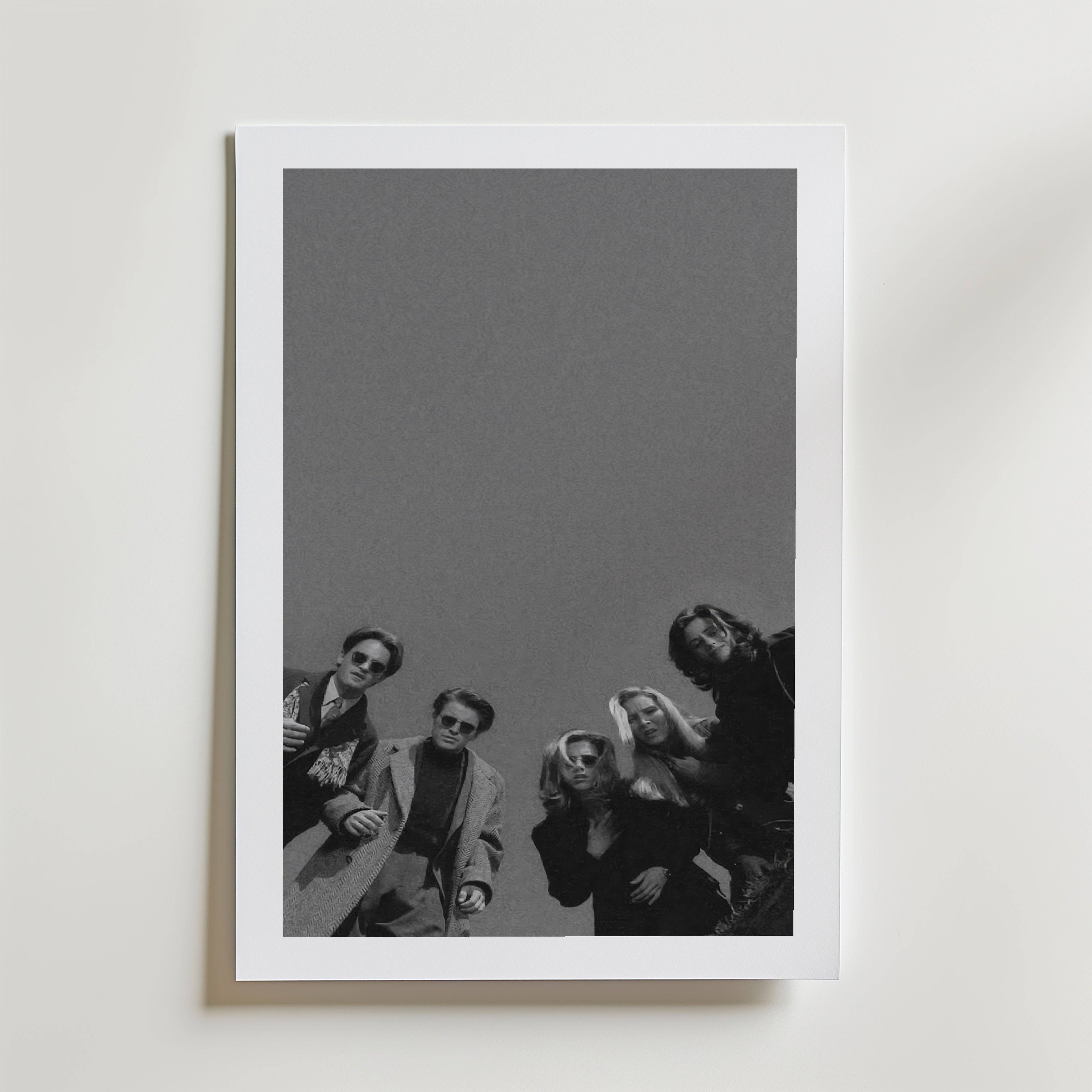 Friends Poster - Premium Canvas 40x50 cm Med passepartout