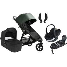 Baby Jogger City Mini GT 2.1 Duovagn inkl. BeSafe iZi Go Modular X2 & Bas, Briar Green/Jet Black