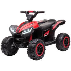 ATV Elbil til Børn 3–8 år med Lyd- og Lyseffekter Rød - Sort