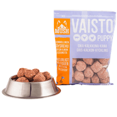 Vaisto® Puppy BARF Fuldfoder Gris Kalkun Kylling Lyselilla - 800 g.