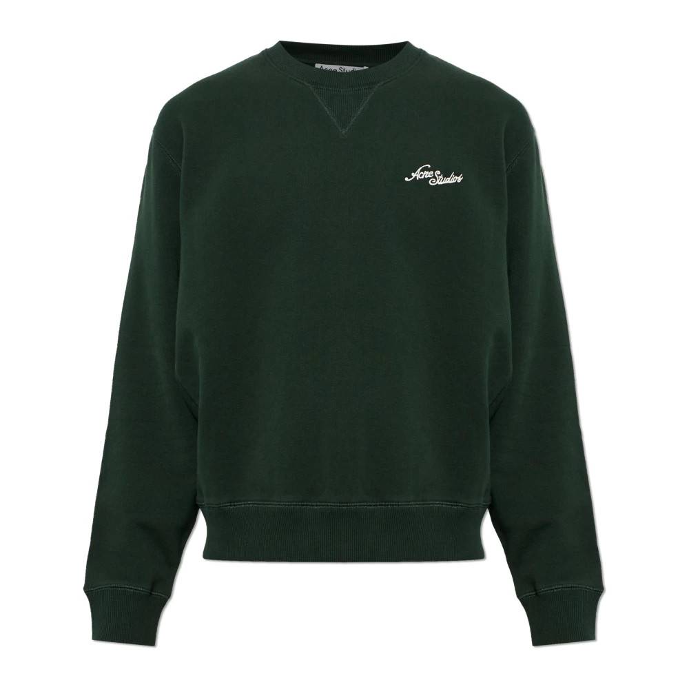 Acne Studios - Fleece sweatshirt med logotyp Sweatshirts & Hoodies - Herr - S/M - Bomull