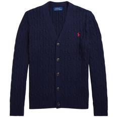 Polo Ralph Lauren Cardigan - Stickad - Kabel - Marinblå - Polo Ralph Lauren - 14-16 år (164-176) - Cardigan