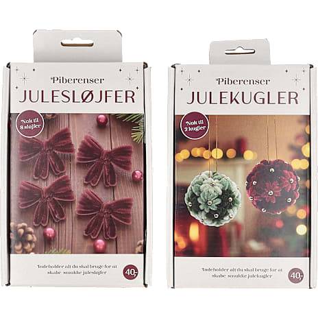 Jule piberenser DIY ophæng - flere varianter - assorteret