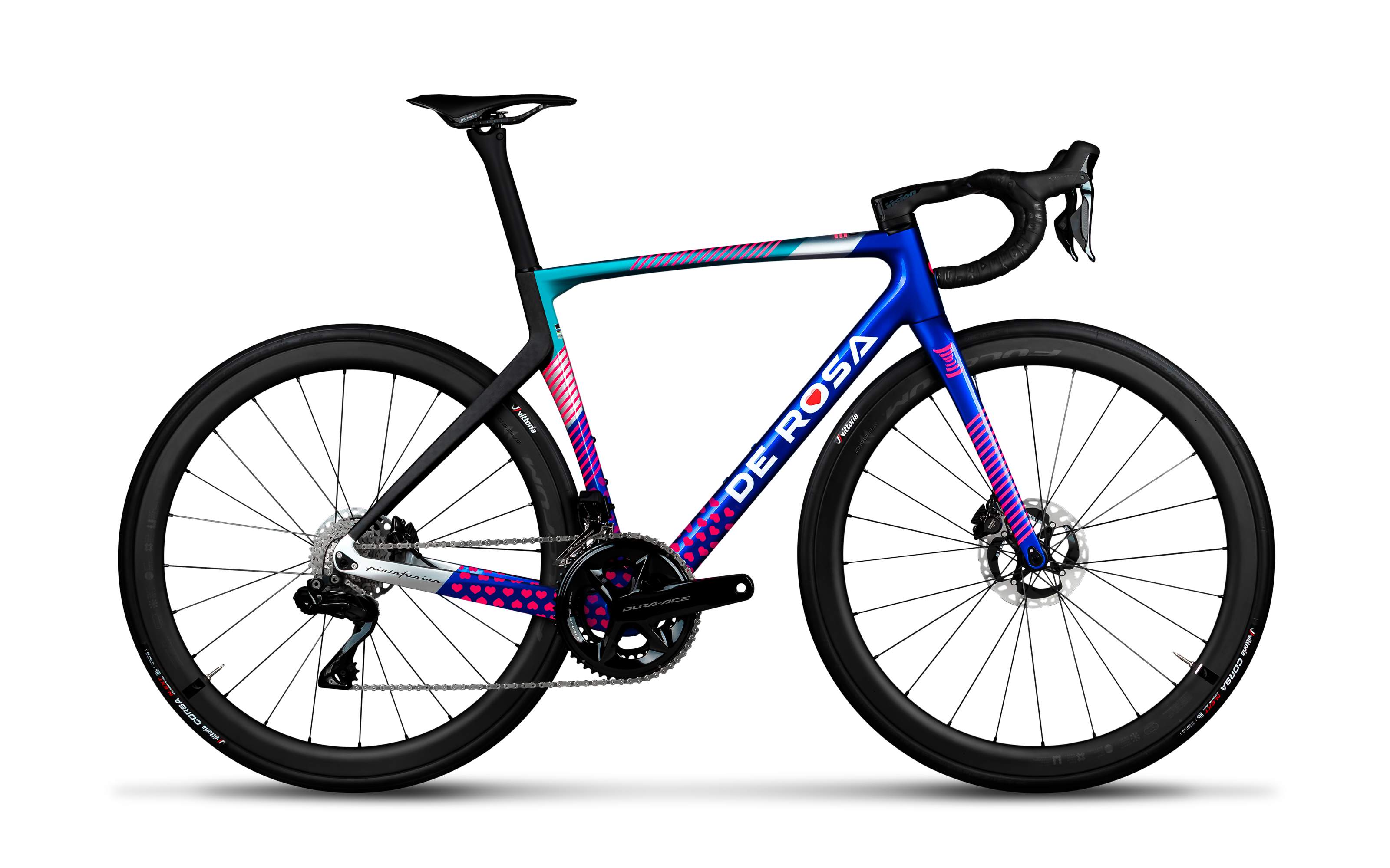 De Rosa Settanta 70 Dura Ace Di2 12s | Fulcrum Speed 42 | Vision Metron 5D - Giro / Size 48 / BR 54 (173-180 cm)